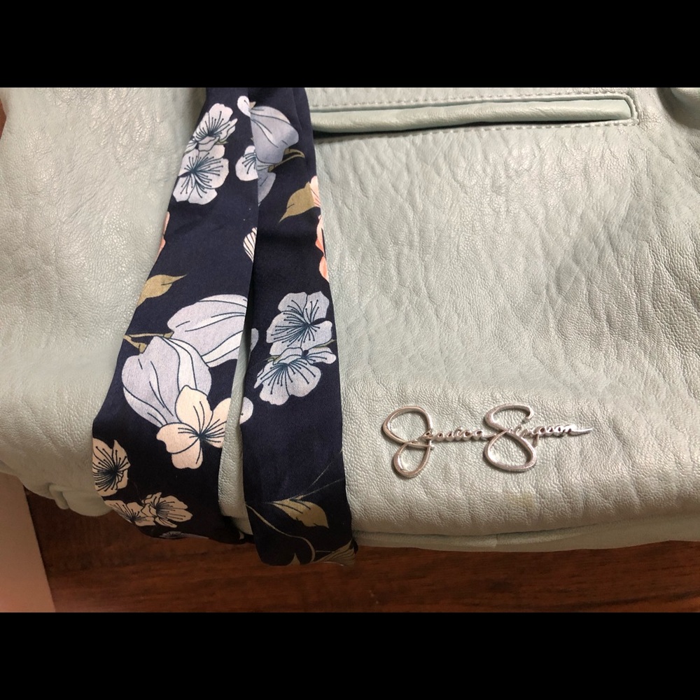 Jessica Simpson pale blue tote - Picture 2 of 4